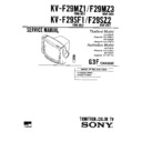 Sony KV-F29MZ1 Service Manual
