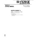 kv-fx2913e service manual
