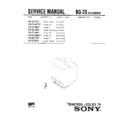 Sony KV-G14F2 Service Manual