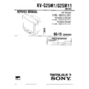 Sony KV-G25M1 Service Manual