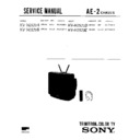 Sony KV-H2521A Service Manual