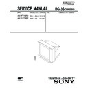 Sony KV-HF21M50 Service Manual