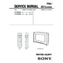 kv-hr36k90 service manual