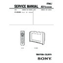 Sony KV-HR36M31 Service Manual