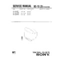 Sony KV-J21MF1 Service Manual