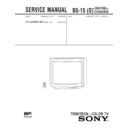 Sony KV-J29MN1AK Service Manual