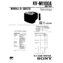 Sony KV-M1100A Service Manual