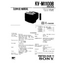 Sony KV-M1100B Service Manual