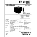 Sony KV-M1100D Service Manual