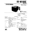 Sony KV-M1100E Service Manual