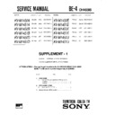 Sony KV-M1450A (serv.man2) Service Manual
