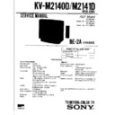 Sony KV-M2140D Service Manual