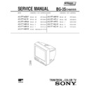 Sony KV-PF14DK7 Service Manual