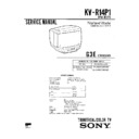 Sony KV-R14P1 Service Manual