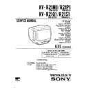 Sony KV-R21M1 Service Manual
