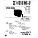 Sony KV-S2911B Service Manual