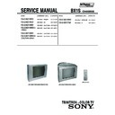 Sony KV-SW21M50 Service Manual