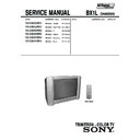 Sony KV-SW252M31 Service Manual