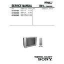 Sony KV-SW252M50 Service Manual