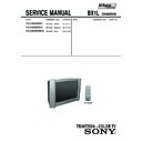 Sony KV-SW292M50 (serv.man3) Service Manual