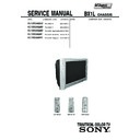 Sony KV-SW34M50 Service Manual