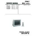 Sony KV-SZ25M50 Service Manual