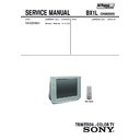 Sony KV-SZ25M80 Service Manual