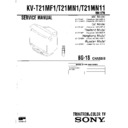 Sony KV-T21MF1 Service Manual