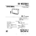 Sony KV-W32SN11 Service Manual