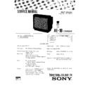 Sony KV-X2131D Service Manual