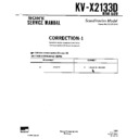 Sony KV-X2133D (serv.man2) Service Manual