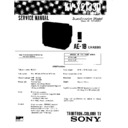 Sony KV-X2133D Service Manual