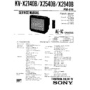 Sony KV-X2140B Service Manual