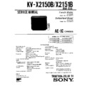 Sony KV-X2150B Service Manual