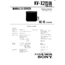 Sony KV-X2151A Service Manual