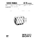 Sony KV-X2173B Service Manual