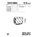 Sony KV-X2181A Service Manual