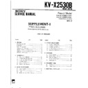 Sony KV-X2530B Service Manual