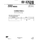 Sony KV-X2531D (serv.man4) Service Manual