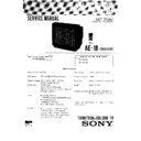 Sony KV-X2531D Service Manual