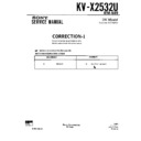 Sony KV-X2532U (serv.man2) Service Manual
