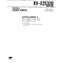 Sony KV-X2532U Service Manual