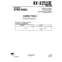 Sony KV-X2533E (serv.man3) Service Manual