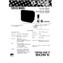 Sony KV-X2533E Service Manual