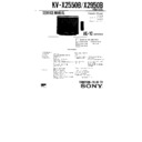 Sony KV-X2550B Service Manual