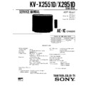 Sony KV-X2551D Service Manual