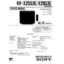 Sony KV-X2553E Service Manual