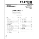 Sony KV-X2931D Service Manual