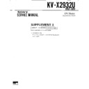 Sony KV-X2932U Service Manual
