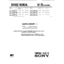 Sony KV-X2971A (serv.man2) Service Manual